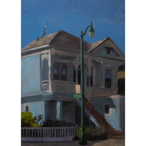 Blue House, Alameda 5x7in, oil on panel. I’m finally making paintings my mom would actually hang i