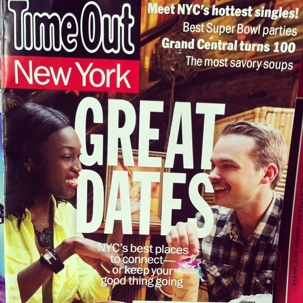 Great dates. #livingsingle #interracial #dating #relationships #magazine #thriftstore find