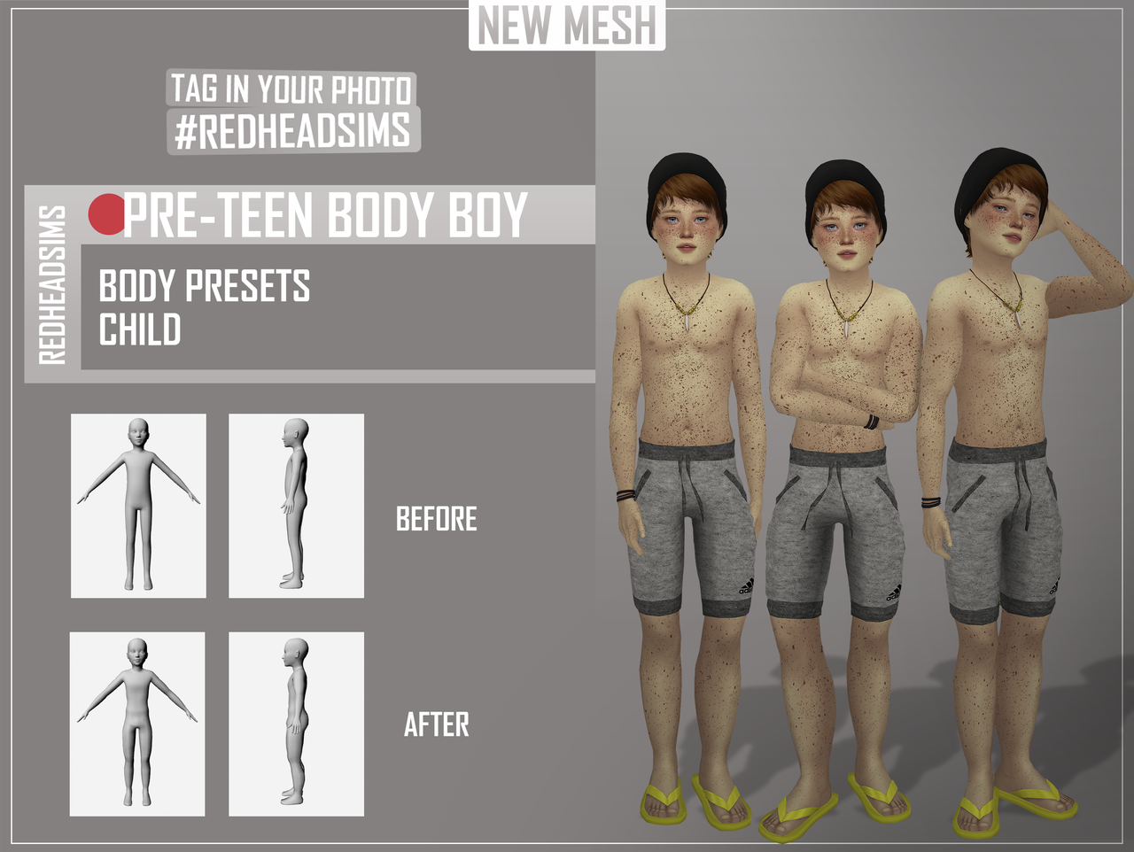 Redhead sims cc
