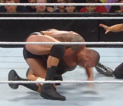 rwfan11:  Orton’s trunks riding up!