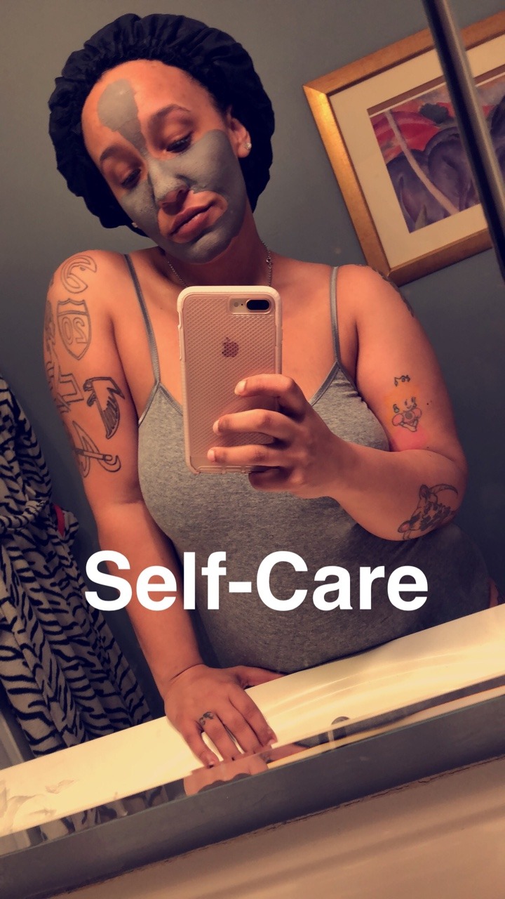 juststonie:  I got a charcoal mask, a new bodysuit, and a furry Fanny pack that I