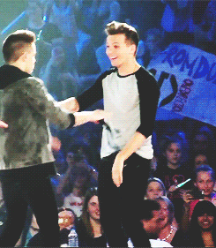 :  liam and louis doing the macarena + 