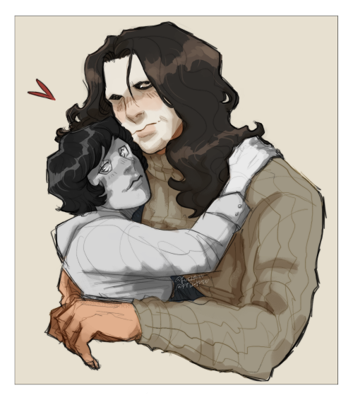 Greasy Man With His Monochrome French Lady
