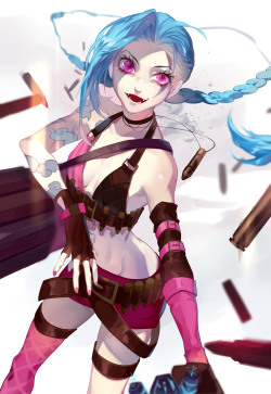 league-of-legends-sexy-girls:  Jinx 