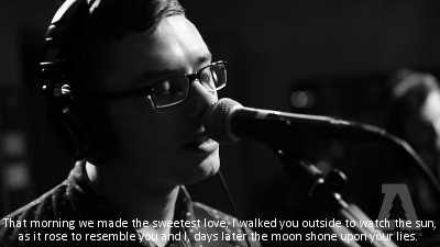 gold-blood:  That morning we made the sweetest love, I walked you outside to watch the sun, as it rose to resemble you and I, days later the moon shone upon your lies.Black and White - Seahaven 