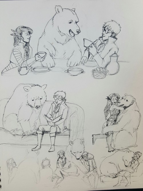 izzymatic-art:Percy vex and trinket doodles