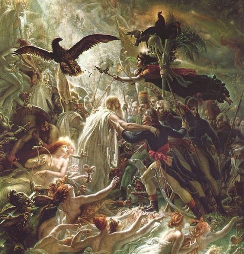 &lsquo;Ossian receiving the Ghosts of the French Heroes&rsquo;. Anne-Louis Girodet de Roussy. 1800-1