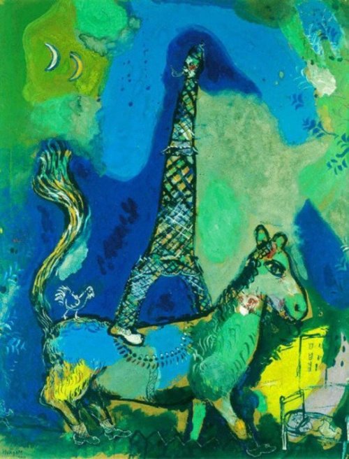 Marc Chagall,The Eiffel Tower,1927 