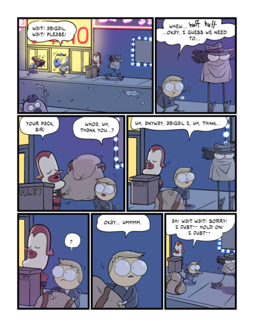 backcomic:pages 444, 445, & 446Ack! That’s the end of Chapter 10! And heck, we’re gonna take the