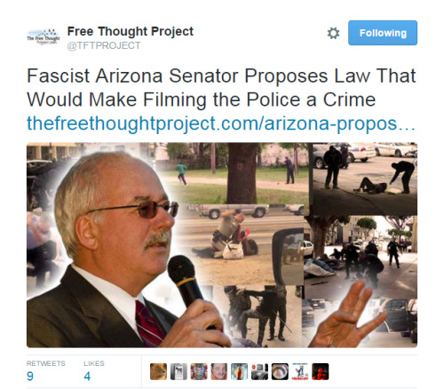 4mysquad: Last week, Arizona State Senator John Kavanagh introduced Senate Bill 1054, which would ma