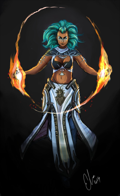 erlie:  My norn elementalist, Halla.  adult photos