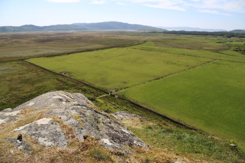 Dunadd Iron Age Fort Inauguration Stone and Summit, Argyll, 3.6.16. The famed stone and location is 