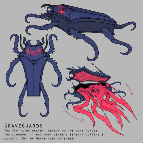 crabdominalpain:GraveGuards |  The Scuttling Graves, always on the move across the kingdom. It 