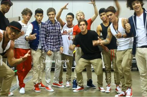 1D with Justice Crew a while ago Follow for more 1D rares!
