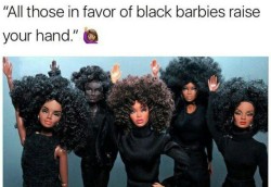 staywokejusticeequality: ✨Black Barbies