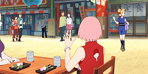 dreaming-of-tokyo:  Sakura is still thinking “That’s our Baka”.     (◡‿◡✿)