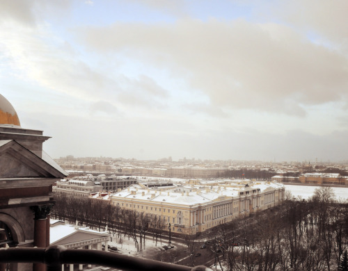 taurija:View of the St. Petersburg from the colonnade of St. Isaac’s Cathedral