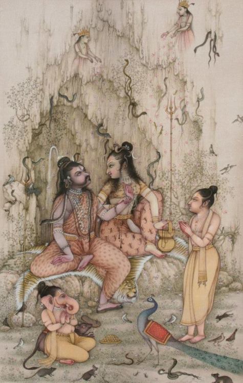 arjuna-vallabha:
“ Shiva Parivar (Shiva family) by Mahaveer Swami
”