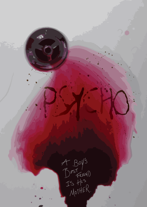 fuckyeahmovieposters:Psycho by Joe at Blue Anchor Design 