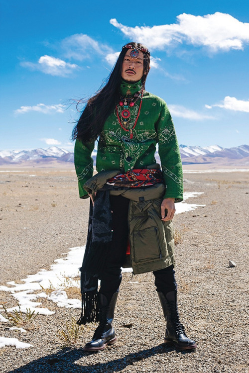obaewankenope:literallyadramaqueen:a mix of old and new, Tibetan stylevia ellemenfashion@saneronthei