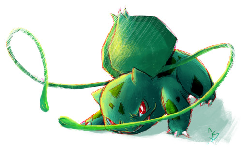 Some old bulba’s for ya.  Kind of wanna eventually draw all the Pokemon in my teams.