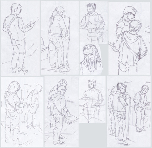 sketches from various jam sessions & dorm sessions
