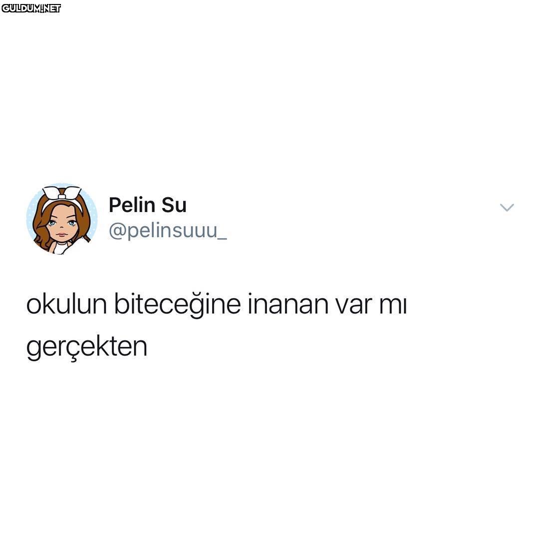 okulun biteceğine inanan...