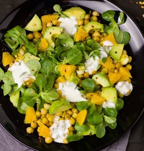 Gluten Free Chickpea, Avocado And Orange Salad Recipe