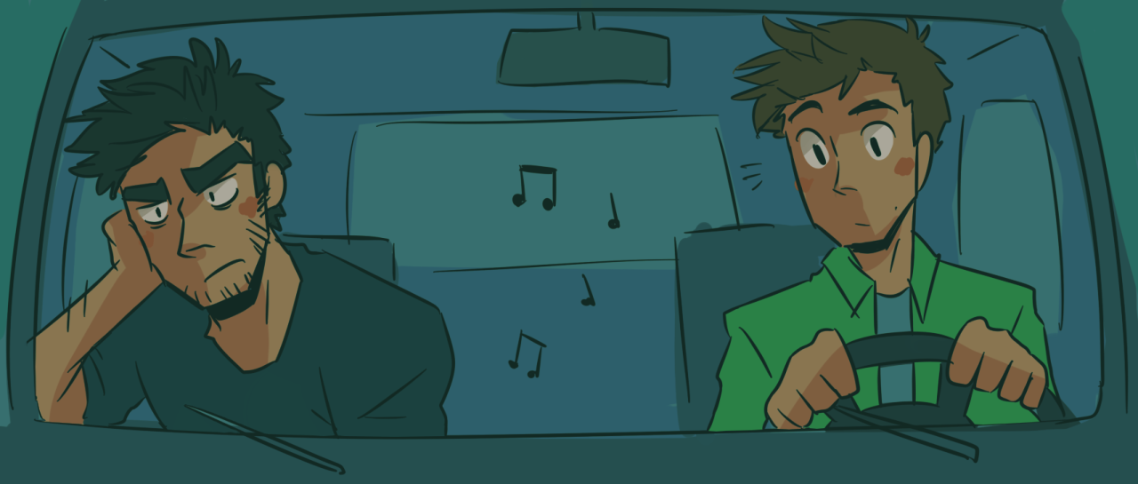 torakodragon:  &ldquo;WALKIN’ FASTFACES PAST AND I’M-“&quot;SHUT UP&rdquo;