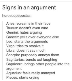 I hate arguing but I&rsquo;m laughing right now. What sign am I? 😂 by nikkibenz