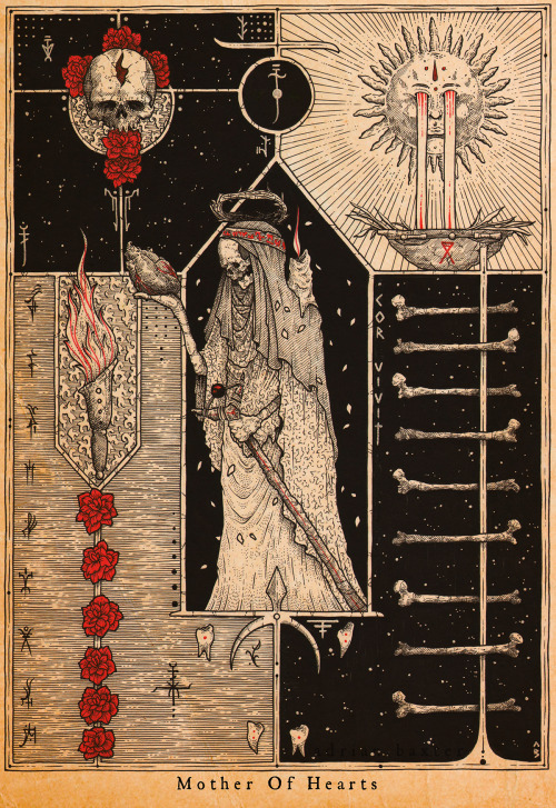 stellawitchcraft: ghoulnextdoor: Mother of Hearts, Adrian Baxter.Having a tarot deck that looked lik