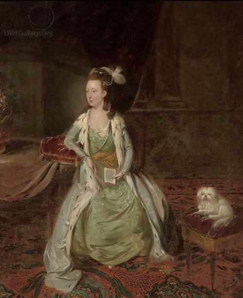 Portrait of a noblewoman dressed a la Turque by Richard Brompton or Johann Zoffany, mid-late 18th ce