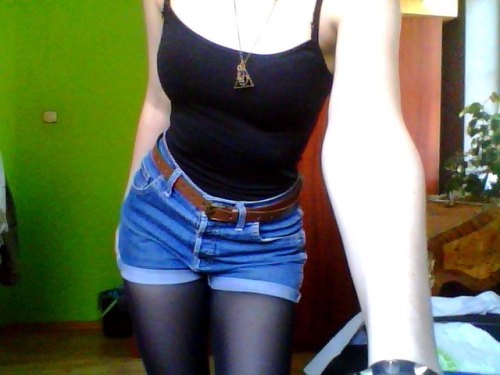 jack-daniels-doll:  riseabovetheembers:  jack-daniels-doll:  my shorts :3 sorry i dont have my camera with me  i appreciate the deathly hallows necklace. also you’re adorable   thanks! :D and it’s cool that someone noticed <3 