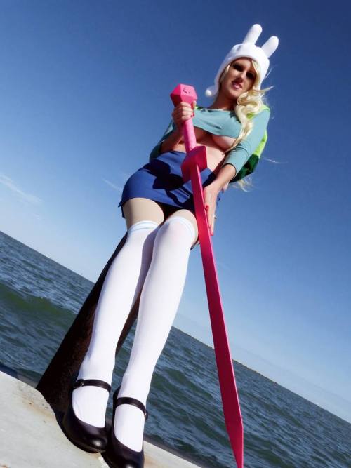 johnzombi: Az Powergirl as Fionna the human Sword by Randy O Knight