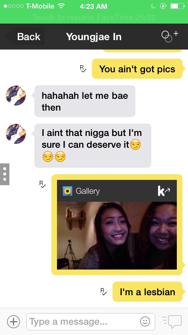 I told him if he bae (Trey Songz) he ain’t got pics, then I used his own picture
