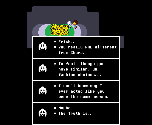 nothing useful. — Flowey and the True Laboratory