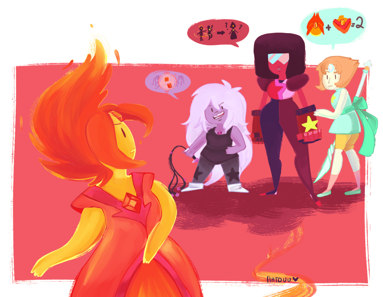 natouuloves:  i did a series of illustrations of crossovers from a couple of my favorite