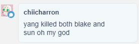 SHE MUST BE STOPPED