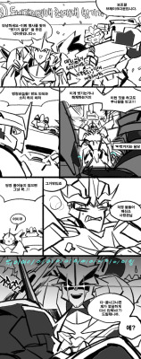 sandlake:  결국 수정 안할것 같아서 그냥..ㅋ…ㅋㅋ…ㅠㅠ I drew it for &lt;fav character strip contest&gt;on Korean community site. (I wish my expression was right. It sounds quite strange…T▽T) Starscream’s inner parts design