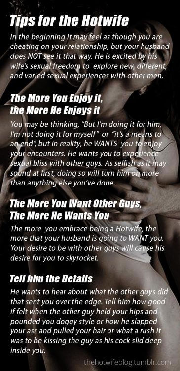 husband-to-candy-girl: curiousandcuriouser7183: luvbeingahotwife: p-t-love:  Some thoughts for the d