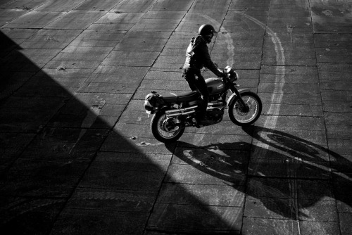 Jason Paul Michaels of Dime City Cycles doin the Florida hill climb under an overpass a few months a