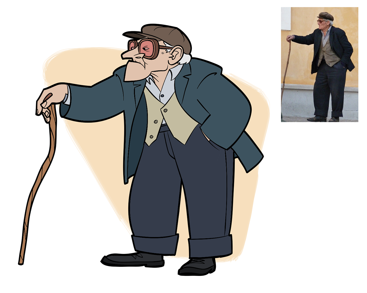 Point Blank — Old Man A character design of an old man, based...