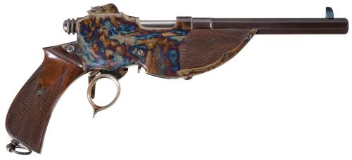 Factory presentation cased Bittner Model 1893 semi automatic pistol.from Rock Island Auctions