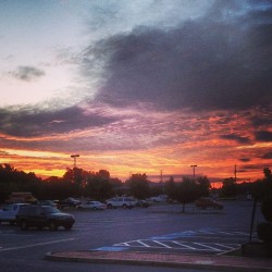 Some serious #skyporn at work this morning. #cloudporn #fireinthesky #clouds #sky