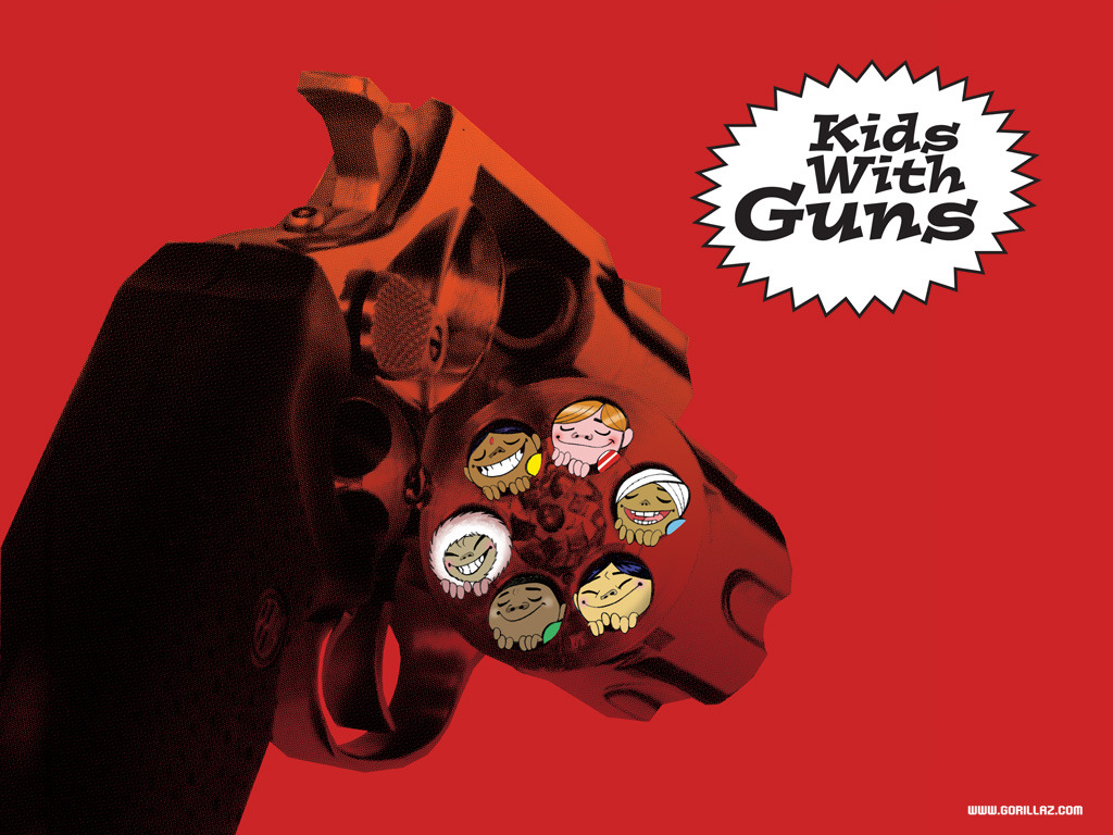 Gorillaz Art — Kids With Guns