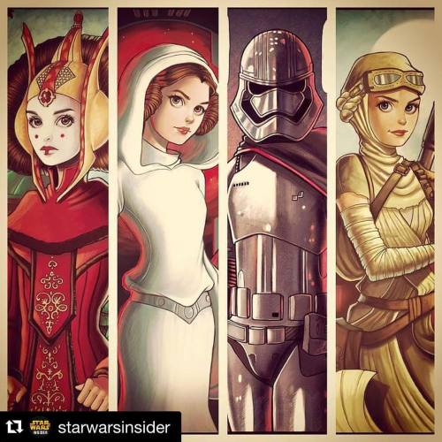 the badass ladies of #StarWars #Repost @starwarsinsider with @repostapp. ・・・ The women of Star Wars.