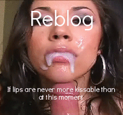 Oh honey please drink your cum and don&rsquo;t forget to swallow