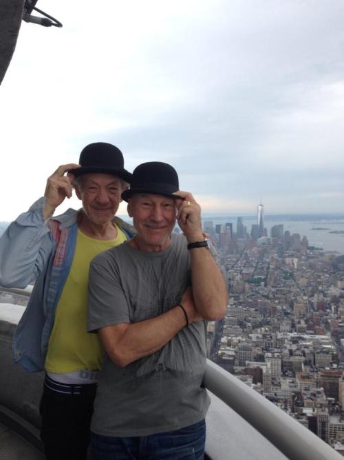 thatsthat24:  teaberryblue:  klassyfassy:  restlesstymes:  diggly:  savleighm:  The fact that Sir Patrick Stewart and Sir Ian Mckellen are best friends in real life makes me so happy x  HOW ARE THEY REAL  #squadgoals  Never stops making me smile. I want