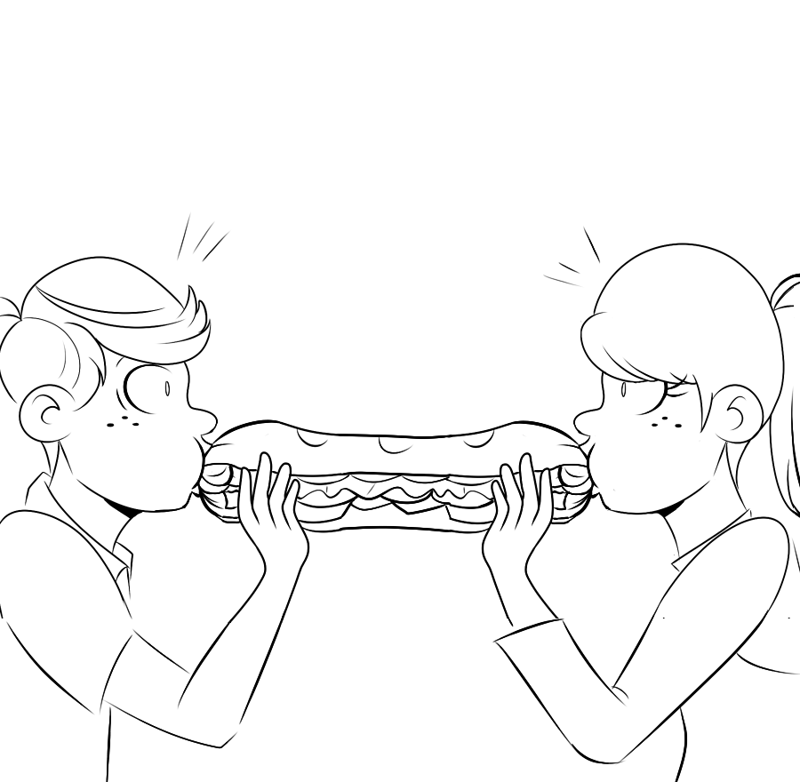 chillguydraws: Never challenge Lynn to a sandwich eating contest. Based on this.