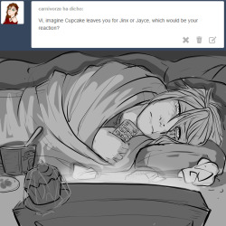 askpiltovergirls:Imagine Vi watching TV 24 hours at day, lying in the floor, surrounded by pillows  Me drawing sad stufff